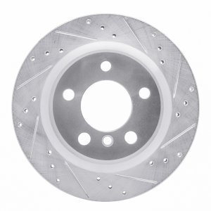 BMW 230I Brake Rotor (1) - Rear Right - R1 Concepts - Drilled & Slotted - Silver - `06-`21 BMW 230I Brake Rotor (1) - Rear Right - R1 Concepts - Drilled & Slotted - Silver - `06-`21